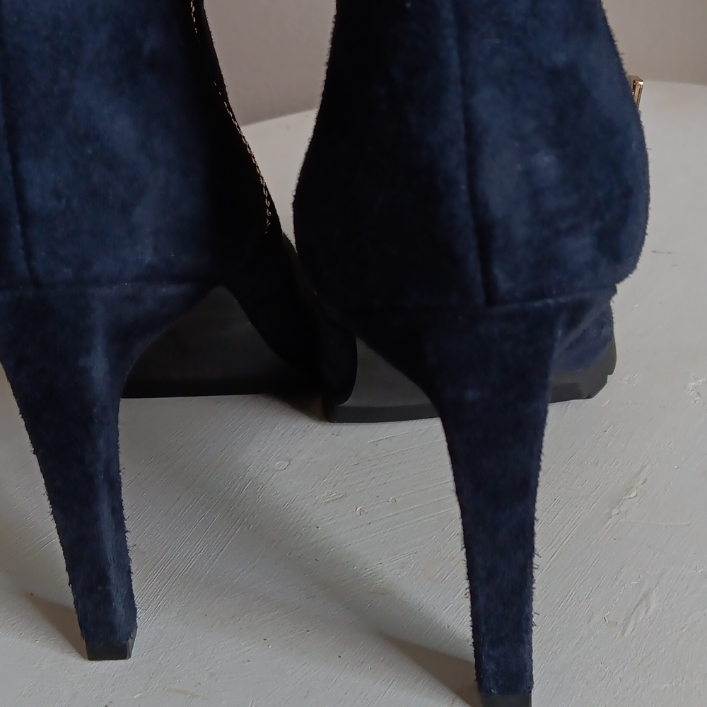 Calvin Klein Dark Blue Ankle Booties - Picture 7 of 8